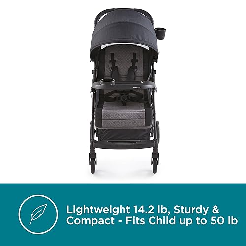 Miniatura 3 de Contours Quick Elite - Cochecito de bebé, cochecito de viaje ligero y compacto, compatible con asiento de automóvil infantil, asiento reclinable