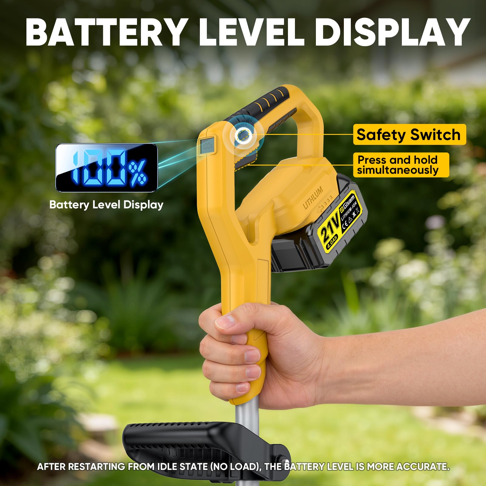 Motobineuse Electrique sans Fil avec 2 Batteries de 4,0 Ah, 400 TR/Min Batterie sans Balais, Largeur 23 cm et Profondeur 21 cm, Motoculteur Pliable pour Labourer et Ameublir Le Sol