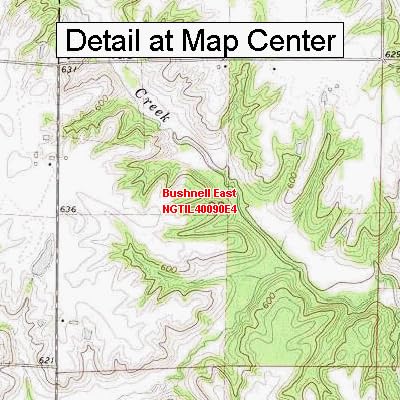 Amazon.com : USGS Topographic Quadrangle Map - Bushnell East, Illinois ...