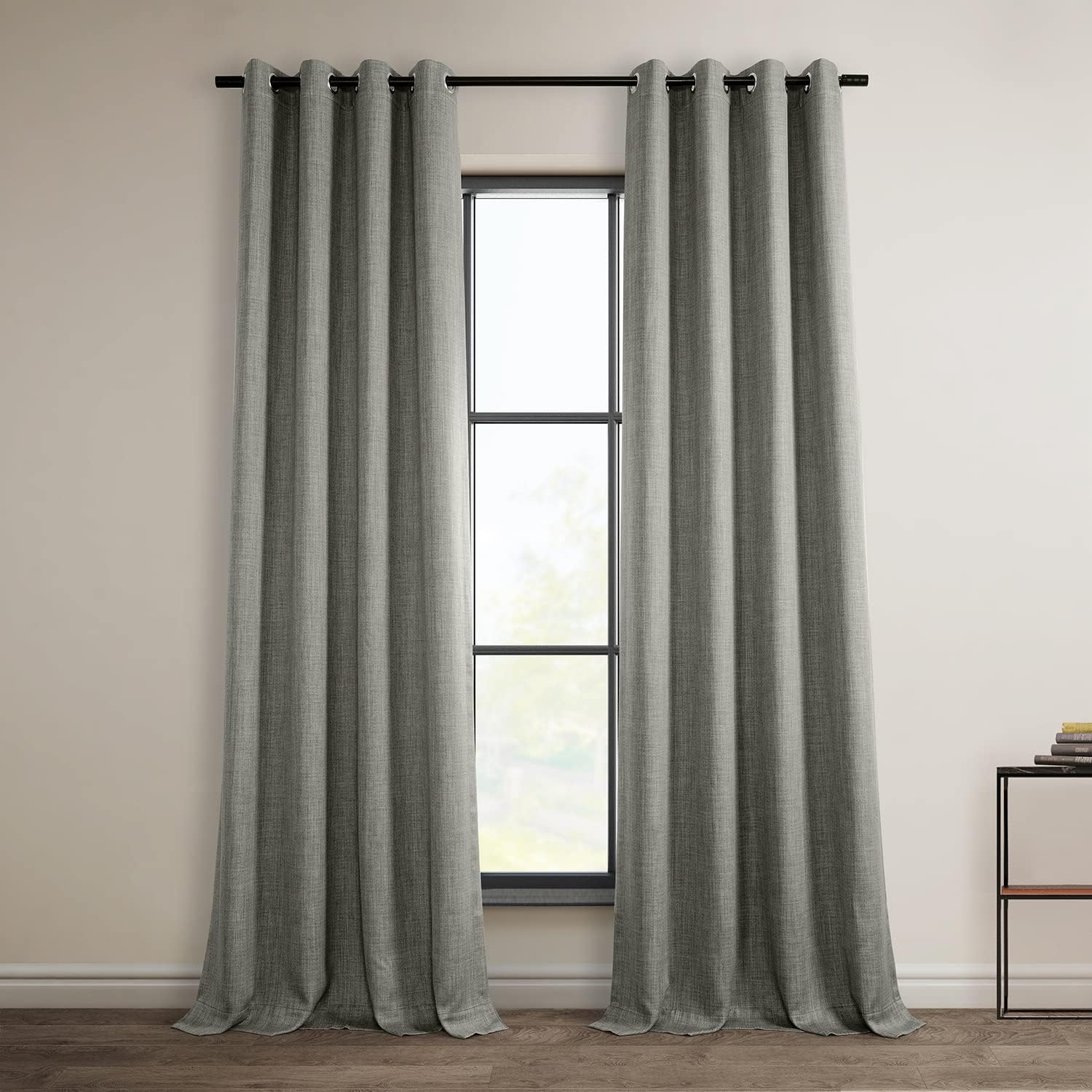 HPD Half Price Drapes Grommet Linen Curtains 108 Inches