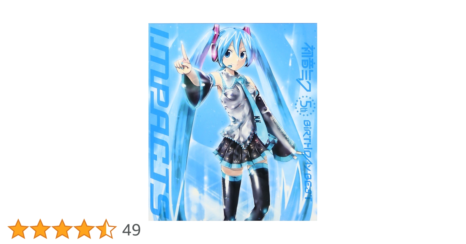 初音ミク スタンドPOP 5thバースデー 初音ミク スタンドPOP 5thバースデー 初音ミク 5thバースデー