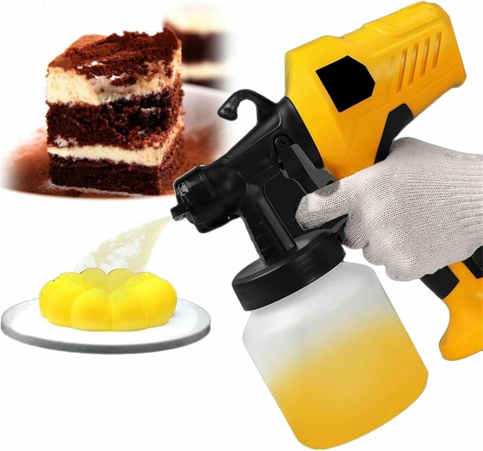Kit de pulvérisation pour pâtisserie avec 3 motifs de jet réglables
