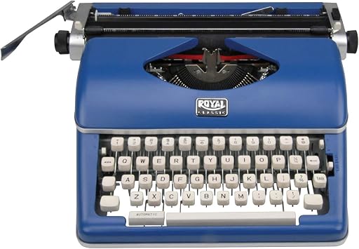 Royal 79106B Classic Manual Typewriter (Blue)