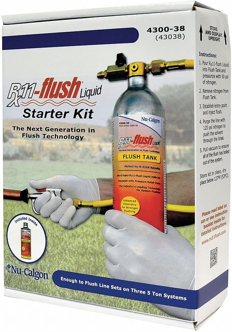 Nu-Calgon 4300-38 Rx11-Flush Liquid Starter Kit