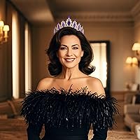 Vista 96 de Kamirola - Corona de reina y tiaras corona de princesa para mujeres y niñas, diademas de cristal para novia, princesa para bodas y fiestas (01)