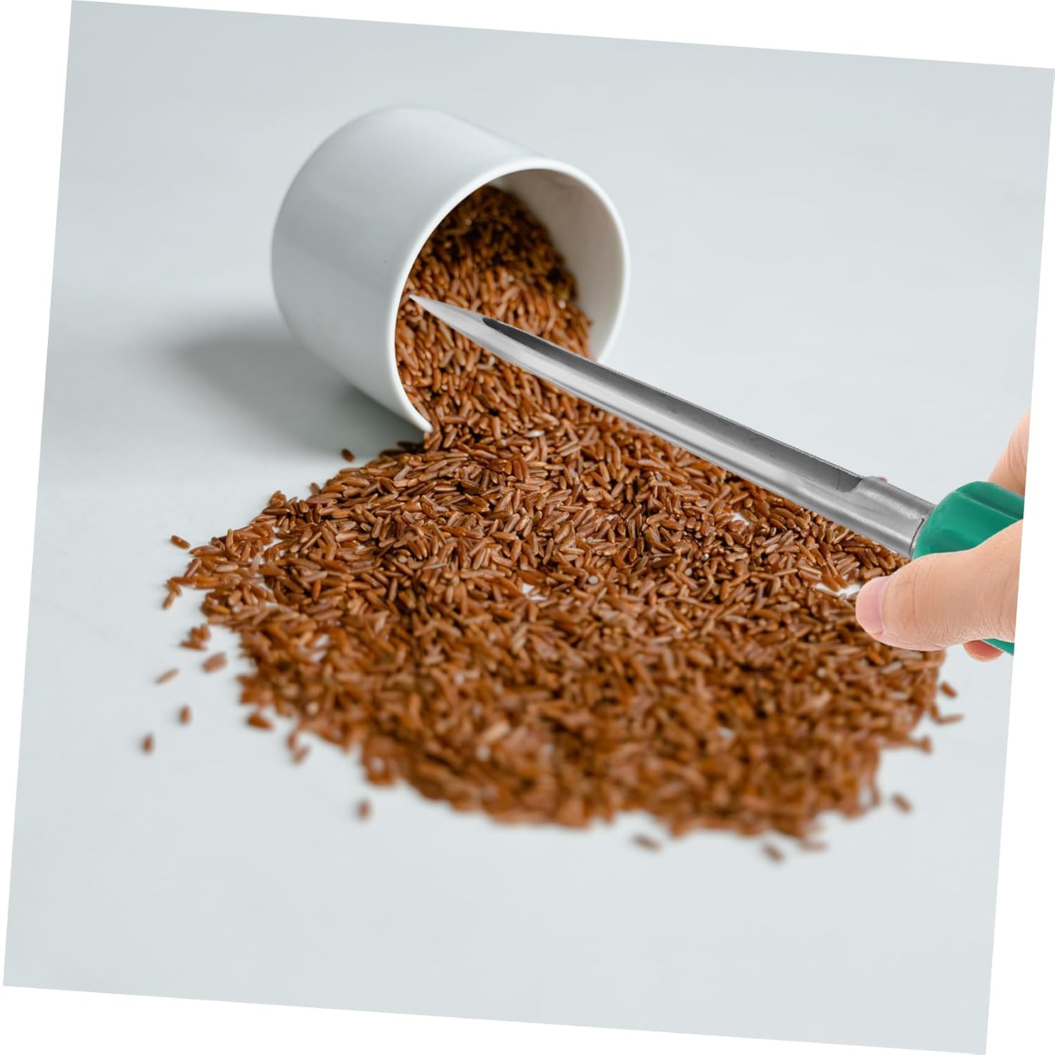 Stainless Steel Grain Sampler Probe Wheat Corn Rice Sampling Tool with Plastic Handle for Soil and Powder Collection Agriculture