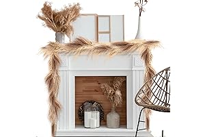 9ft Natural Pampas Grass Garland for Boho Home Decor