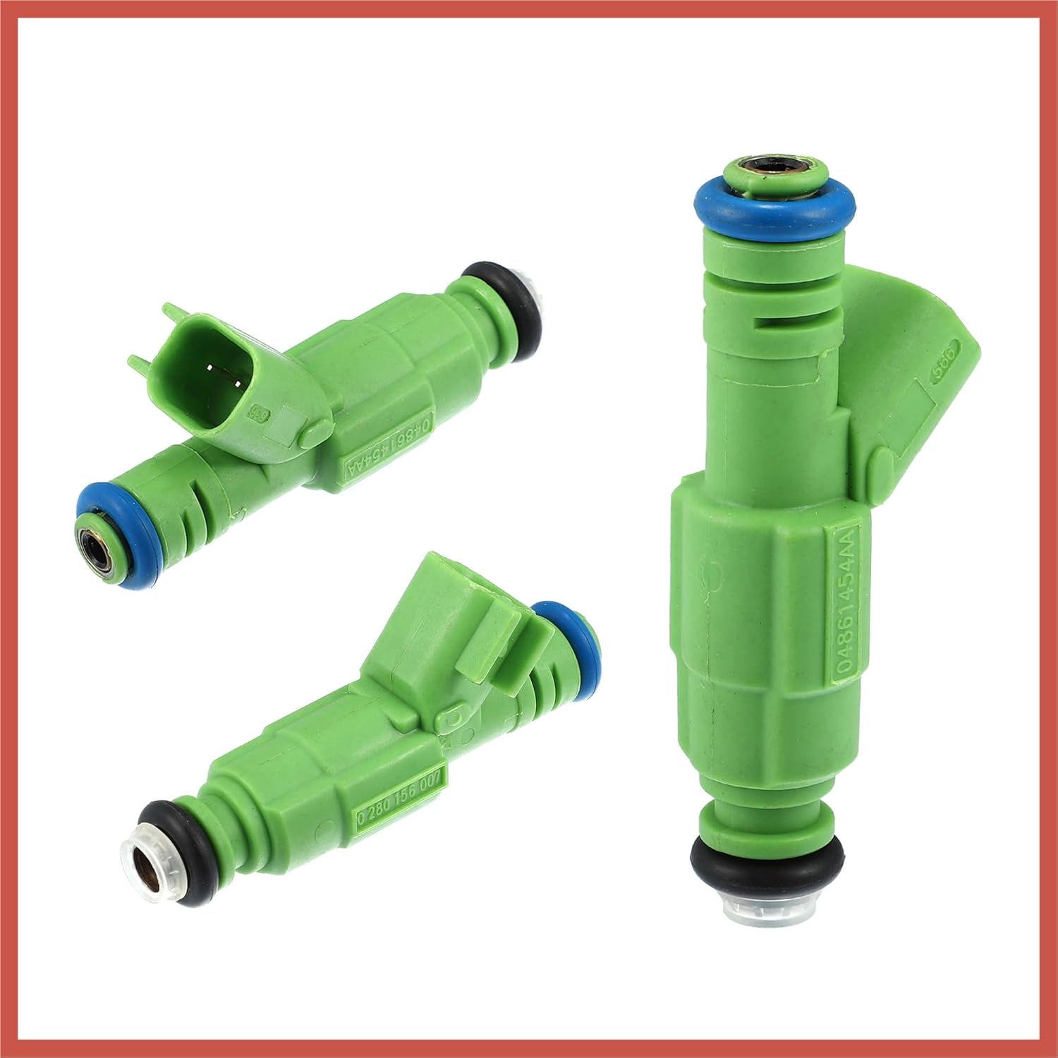 DORVAK 6 Pcs 0280156007 04861454AA Car Fuel Injector Nozzle for Chrysler Town Country 3.3L 01-07 and Dodge Grand Caravan 3.3L 01-07 Drive Train Tools Car Parts