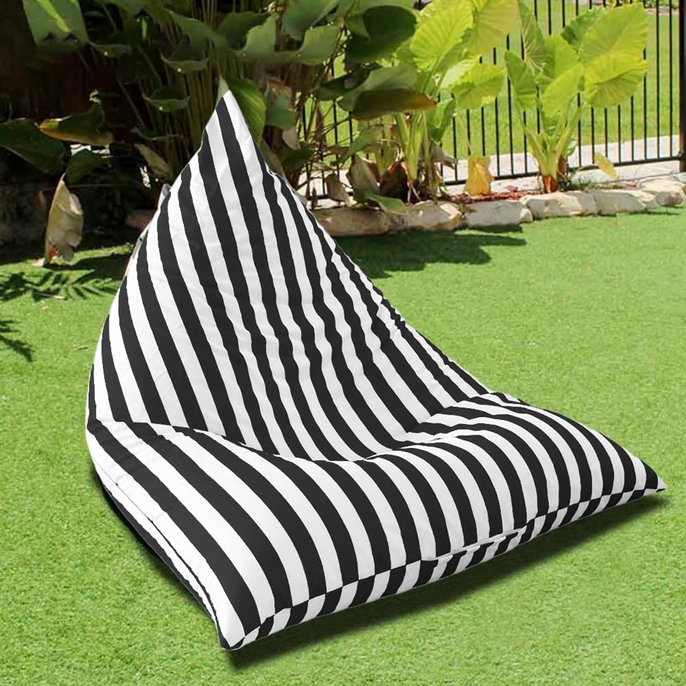 Waterproof Bean Bag（No Fillers）,Outdoor Bag Cover, Chair, Sofa,Garden Beach Swimming Pool Floating Beanbag Pouf Oxford Kids Adults(Khaki)
