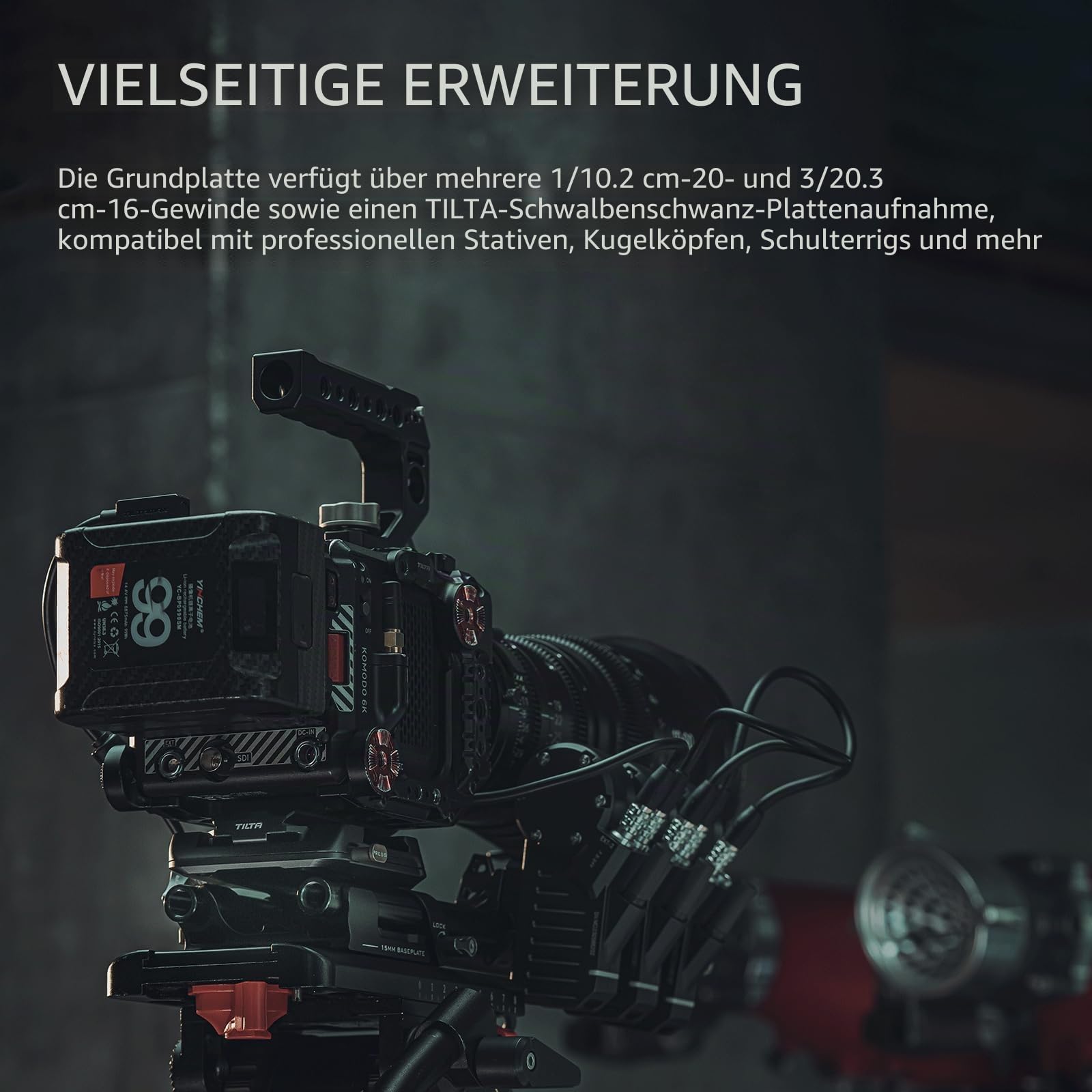 Tilta 15mm LWS Arca Manfrotto Doppelgrundplatten Kit, 2-in-1-Design | mit 15mm LWS Arca Manfrotto Doppelgrundplatte, Doppelter Schnellwechselplatte, Snap-In-Design, Aluminiumlegierung