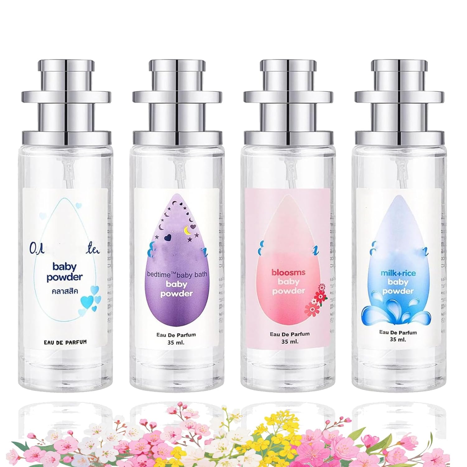 Baby Powder Perfume, Fresh and Light Fragrance, For Women, 35ml (4)