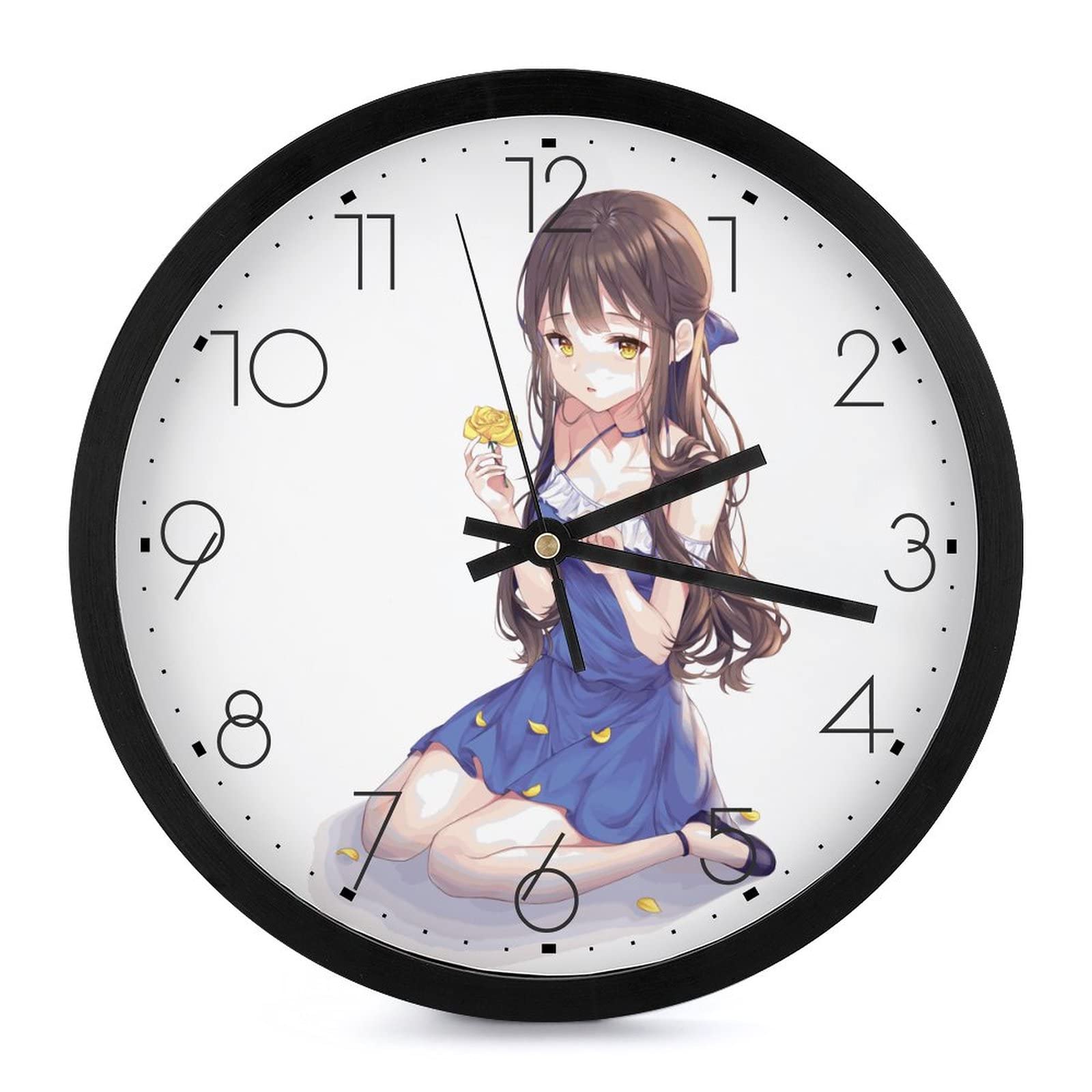 Horloge murale ronde cartoon girl pour sublimer la décoration de votre cuisine