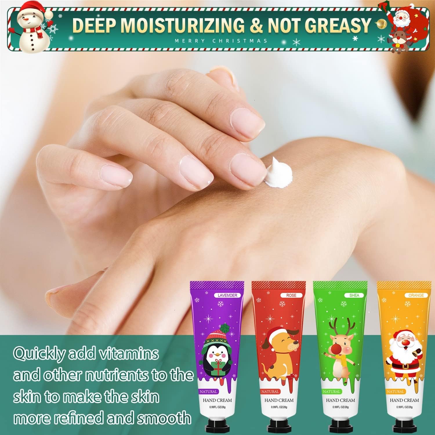 SenseYo Hand Cream Gift Set Natural Plant Fragrance Shea Hand Lition for Dry Cracked Hands Christmas Gifts for Women Mom Girls, Unique Christmas Stocking Stuffers, 8 Different Fragrances : Beauty & Personal Care