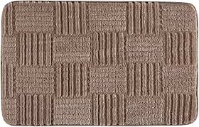 Tapete Altihaus Aconchego para Banheiro, Beira de Cama e Multifuncional, Base Antiderrapante, Toque Suave, Design Moderno, Funcionalidade e Beleza - 45cm x 65cm Corttex (Bege)
