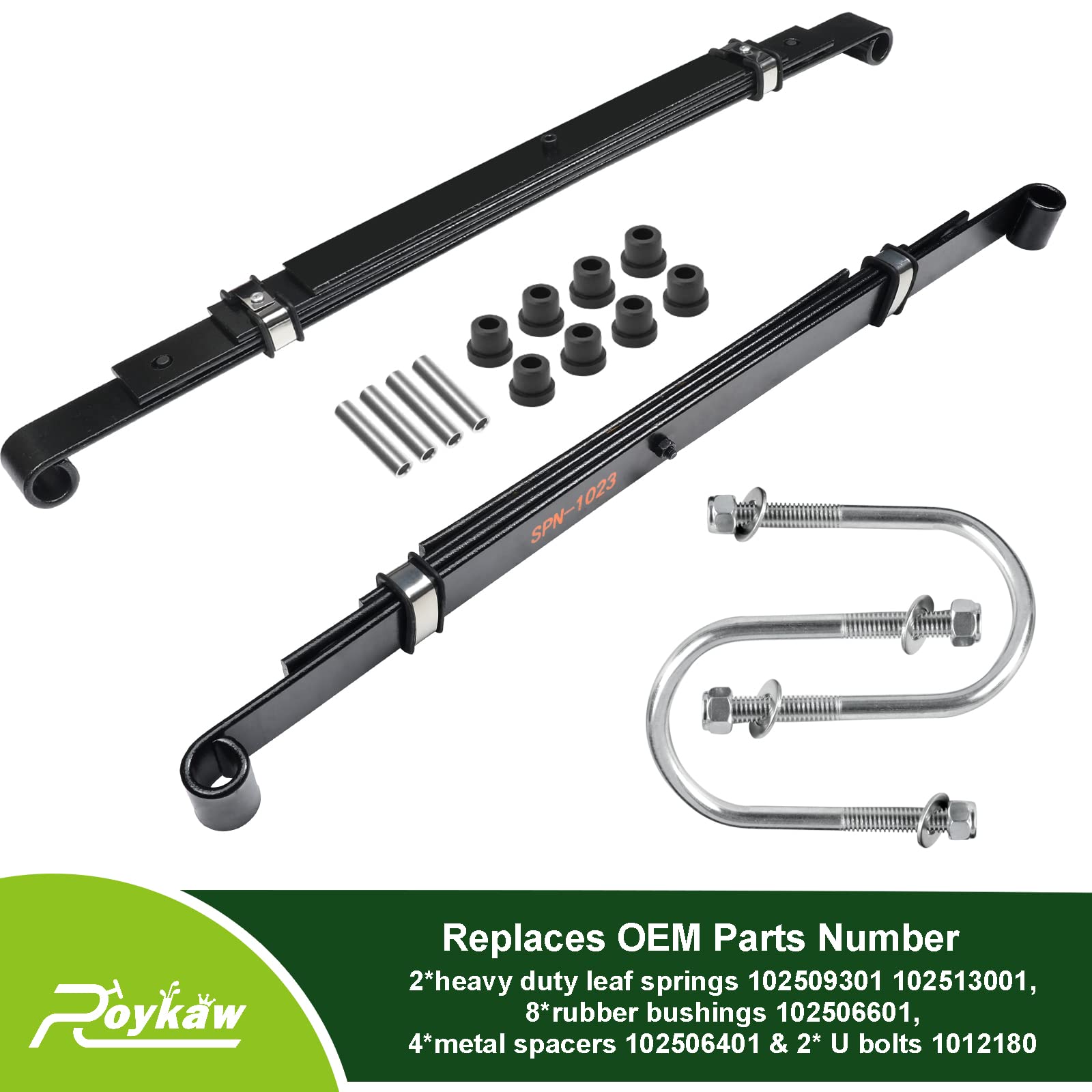 eko　0226 CartClan Golf Cart Standard Rear Leaf Spring Kit for Club
