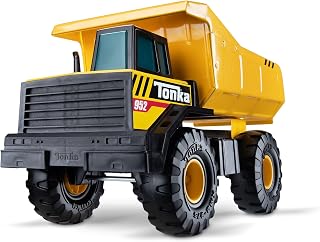 Tonka Steel Classics Mighty Dump Truck - Real Steel & Tough Plastic Yellow Construction Toy for Kids Ages 3+