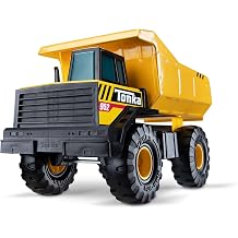 Tonka Steel Classics Mighty Dump Truck - Made with Steel &amp; Sturdy Plastic, Yellow Toy Construction Truck, Boys and Girls, Kids, Toddlers, Ages 3+