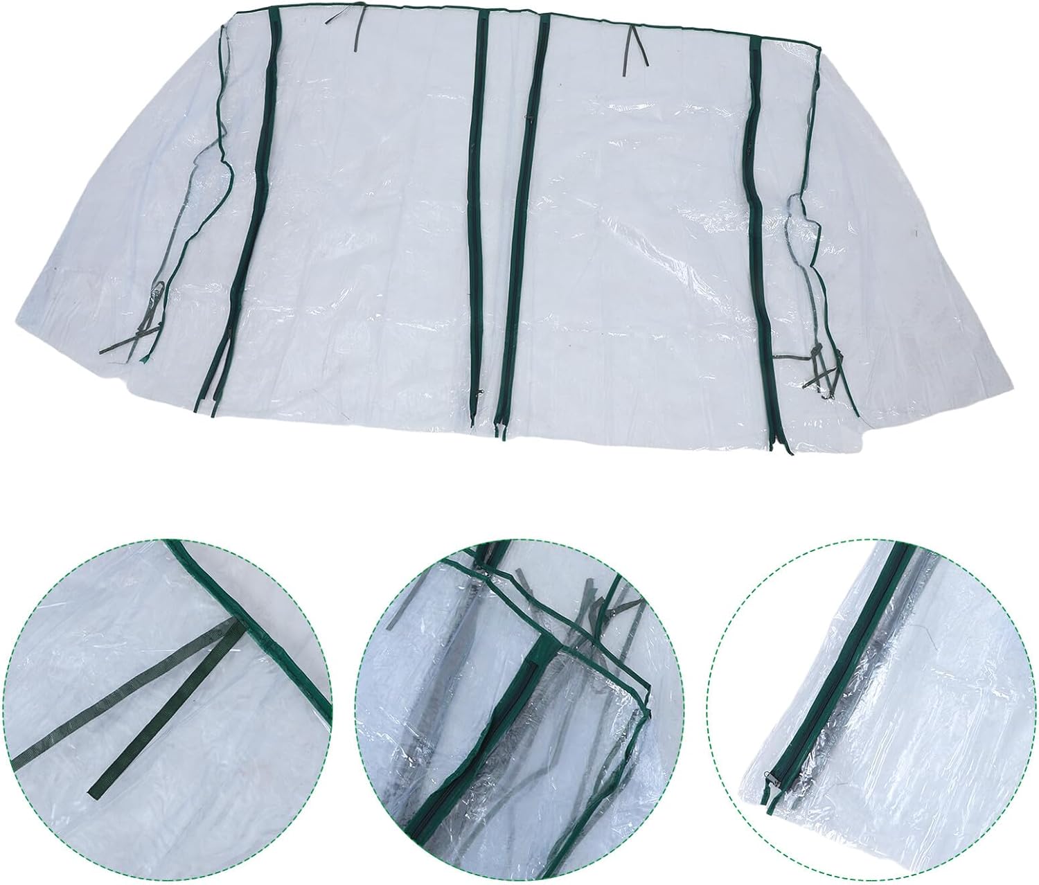 DOITOOL PVC Mini Greenhouse Cover for Outdoor Plants, Portable Warm Small Greenhouse Insulation Film, 1.8 X 0.9 X 0.9m Outdoor Plant Protection Tent (no Frame Included)