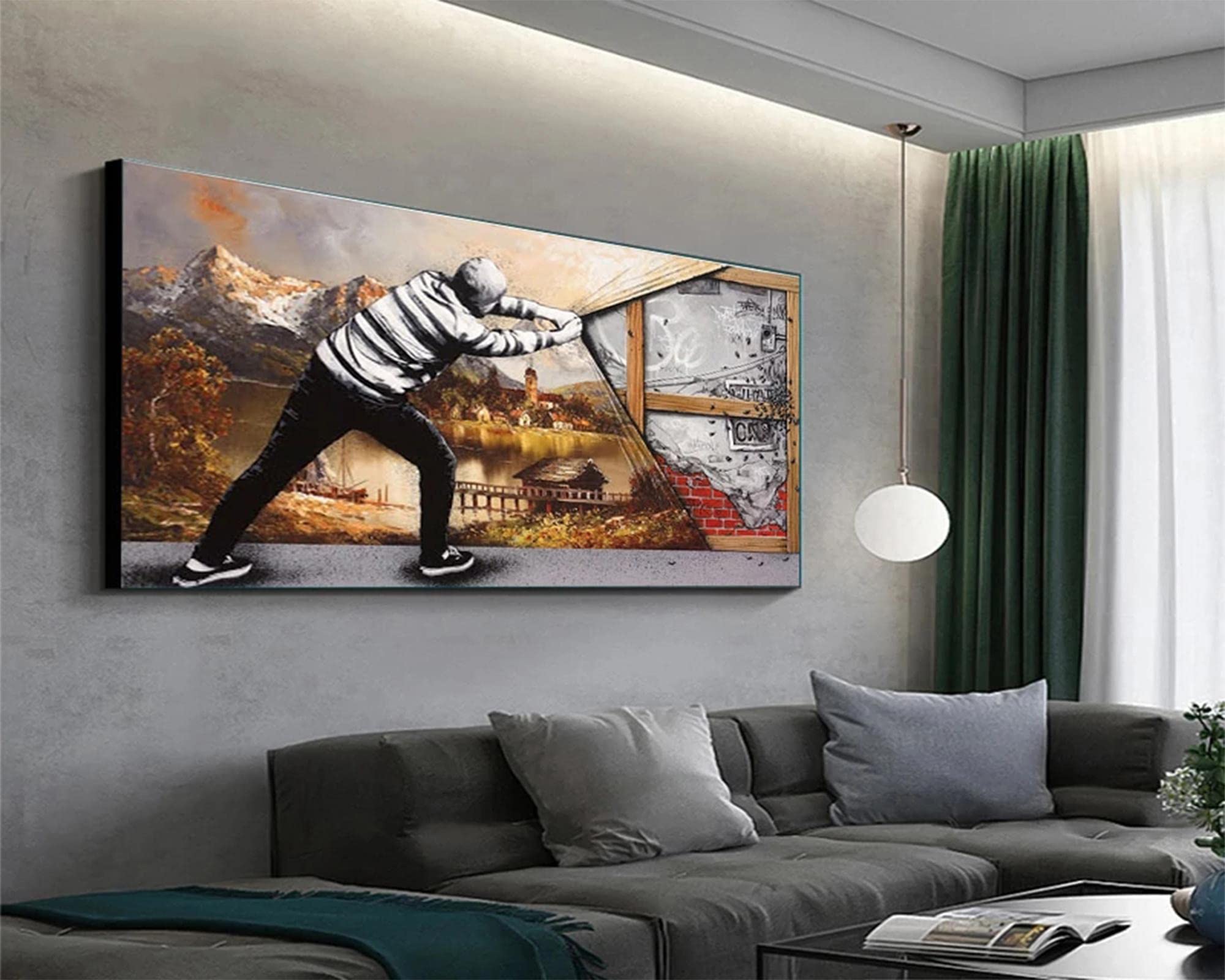 Amazon.co.jp: Banksy バンクシーンストリートグラフィティレプリカ