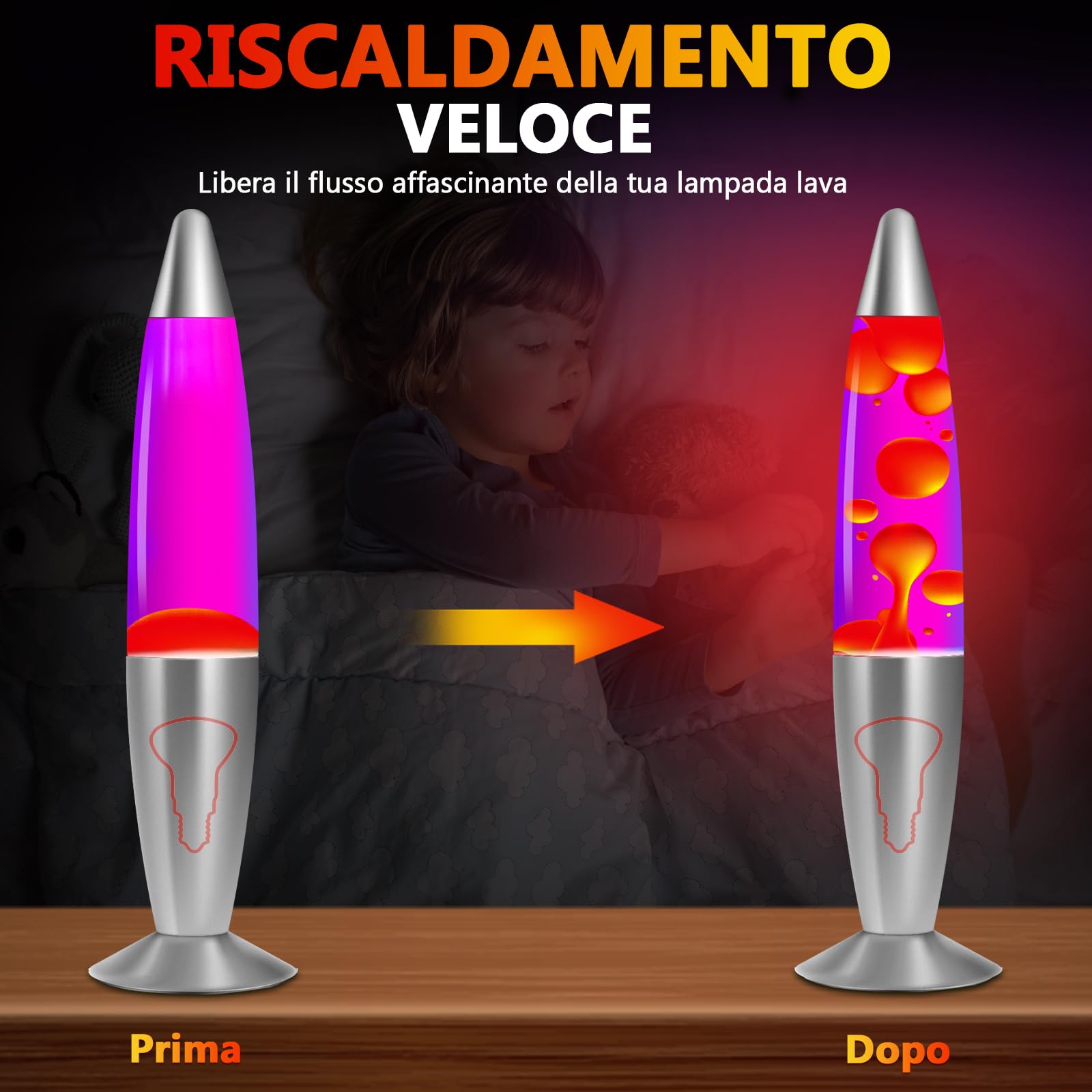 Lampadina Lava E14 30W - Ricambio Per Lampade Lava, Effetto Magico E Caldo - Foto 5