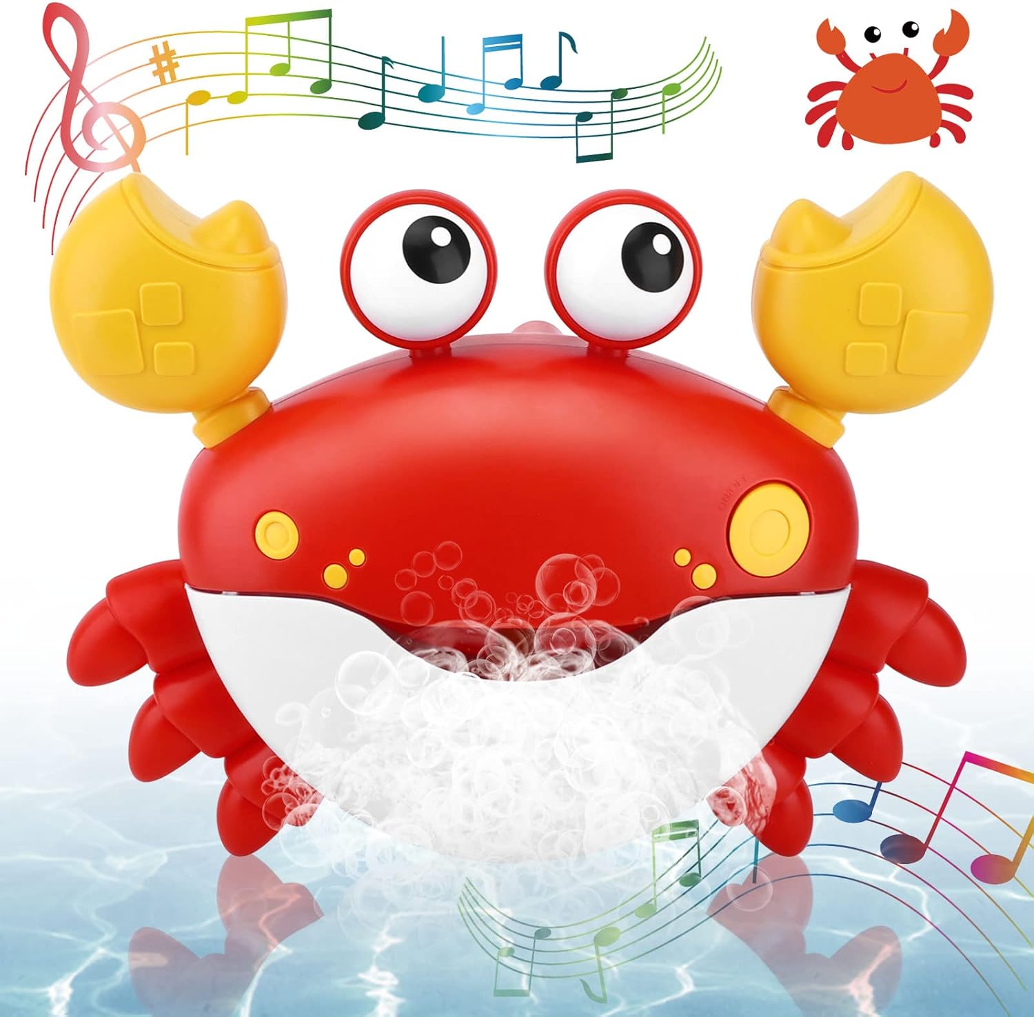 Amazon.com: Crab Shaped Baby Bubble Bath Toys with Music,Automatic Bath ...
