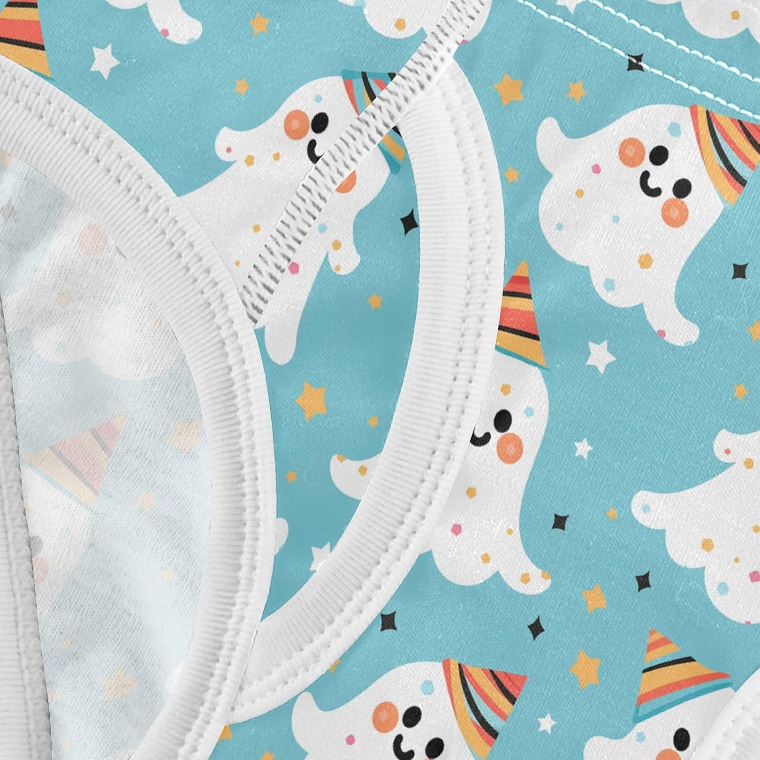 visesunny Boys Potty Training Underwear Blue Polka Dot Ghost Breathe Cotton Briefs Size 2T-8Y for Toddler