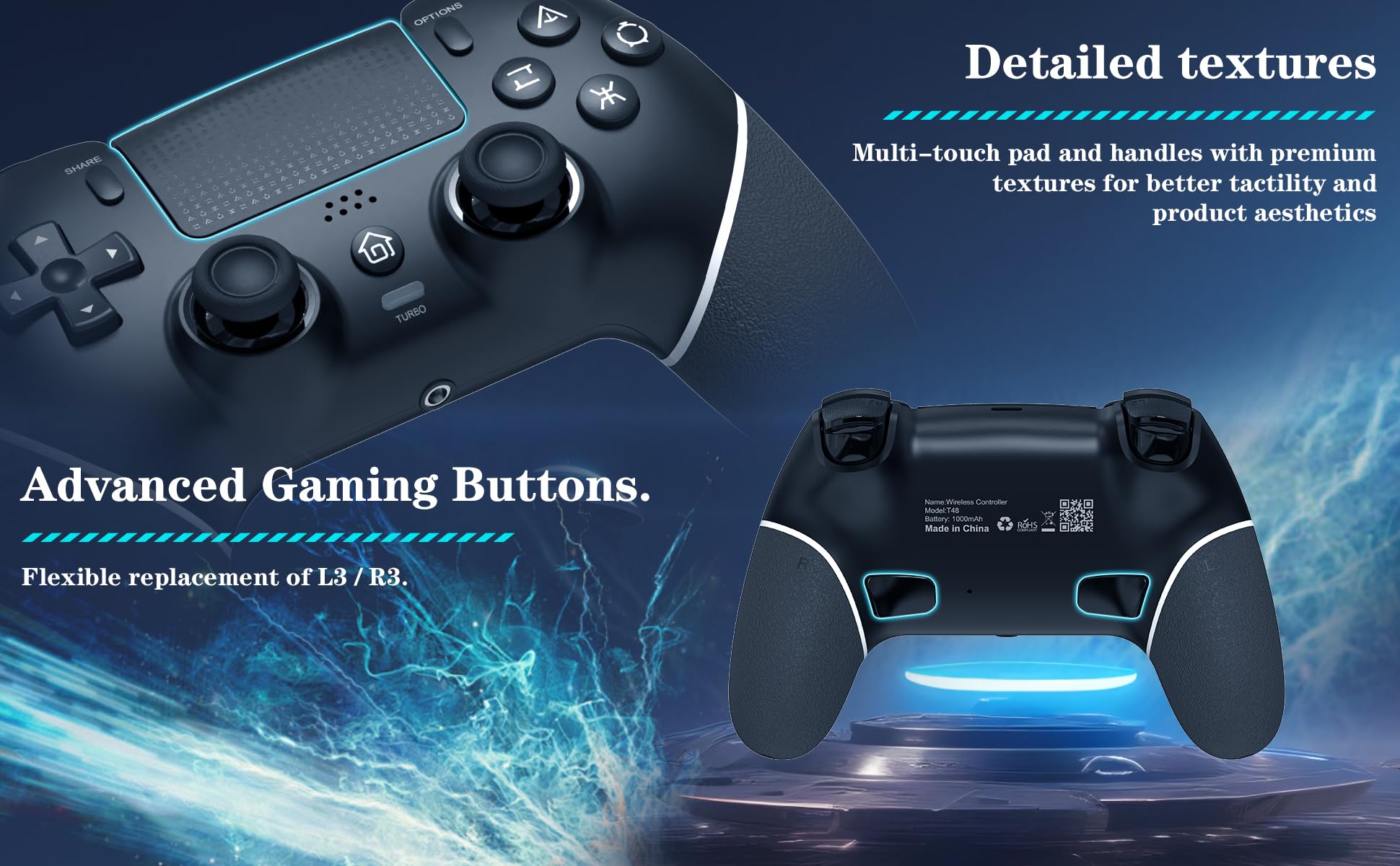 Amazon.co.jp: PS4コントローラー マクロ機能 ps4 コントローラー