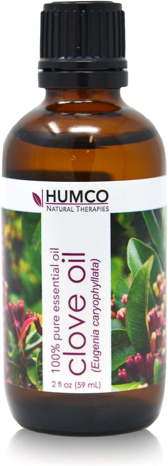 Humco Natural Therapies CLOVE Oil with Dropper, 2 Oz,-100% Pure Essential Oil - Improve Appearance of Skin, Use as a Hair Volumizer, Moisturize Dry Skin