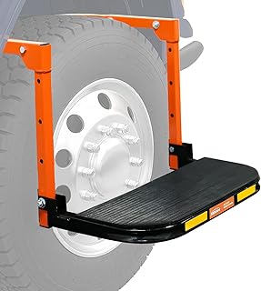 SEKAM Folding Tire Step for Trucks, SUVs & RVs, Adjustable Truck Tire Step &