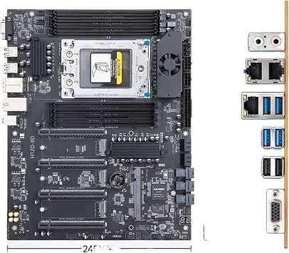 H12D 8D Motherboard Support EPYC 7002 7003 Series CPU 8 Channel DDR4 Memory Dual 2.5G Network IPMI