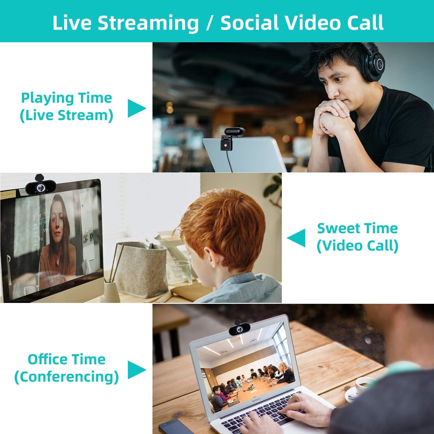 Best Cyber Monday 🔥 1080P Computer Web Camera, HD Webcam with Microphone, USB Plug and Play, Laptop Desktop PC Streaming Webcam with Privacy Cover, 120-degree Widescreen, for Skype,Youtube, Conferencing,Video Calling Up To 40% OFF 1080P Computer Web Camera, HD Webcam with Microphone, USB Plug and Play, Laptop Desktop PC Streaming Webcam with Privacy Cover, 120-degree Widescreen, for Skype,Youtube, Conferencing,Video Calling
