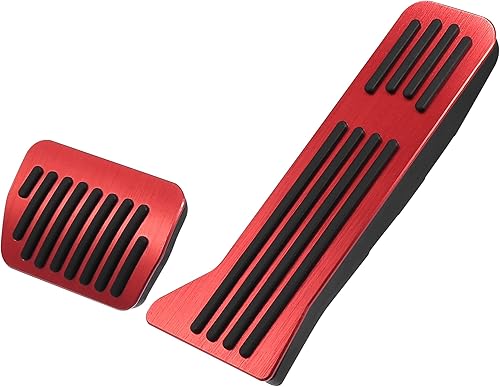 X AUTOHAUX Antideslizante aleación de aluminio coche interior pedal pastillas acelerador pedal freno de gas Kit de cubierta de reemplazo para Mazda