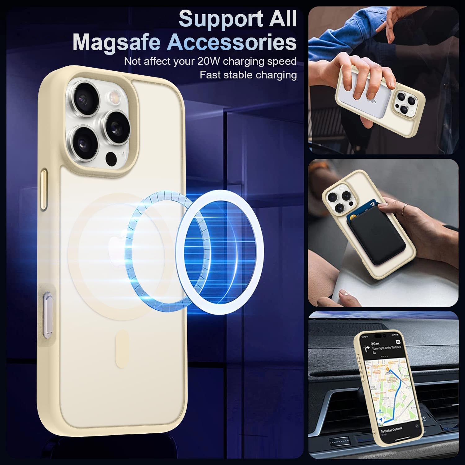 Amazon.com: MOCCA Strong Magnetic for iPhone 16 Pro Max Phone Case