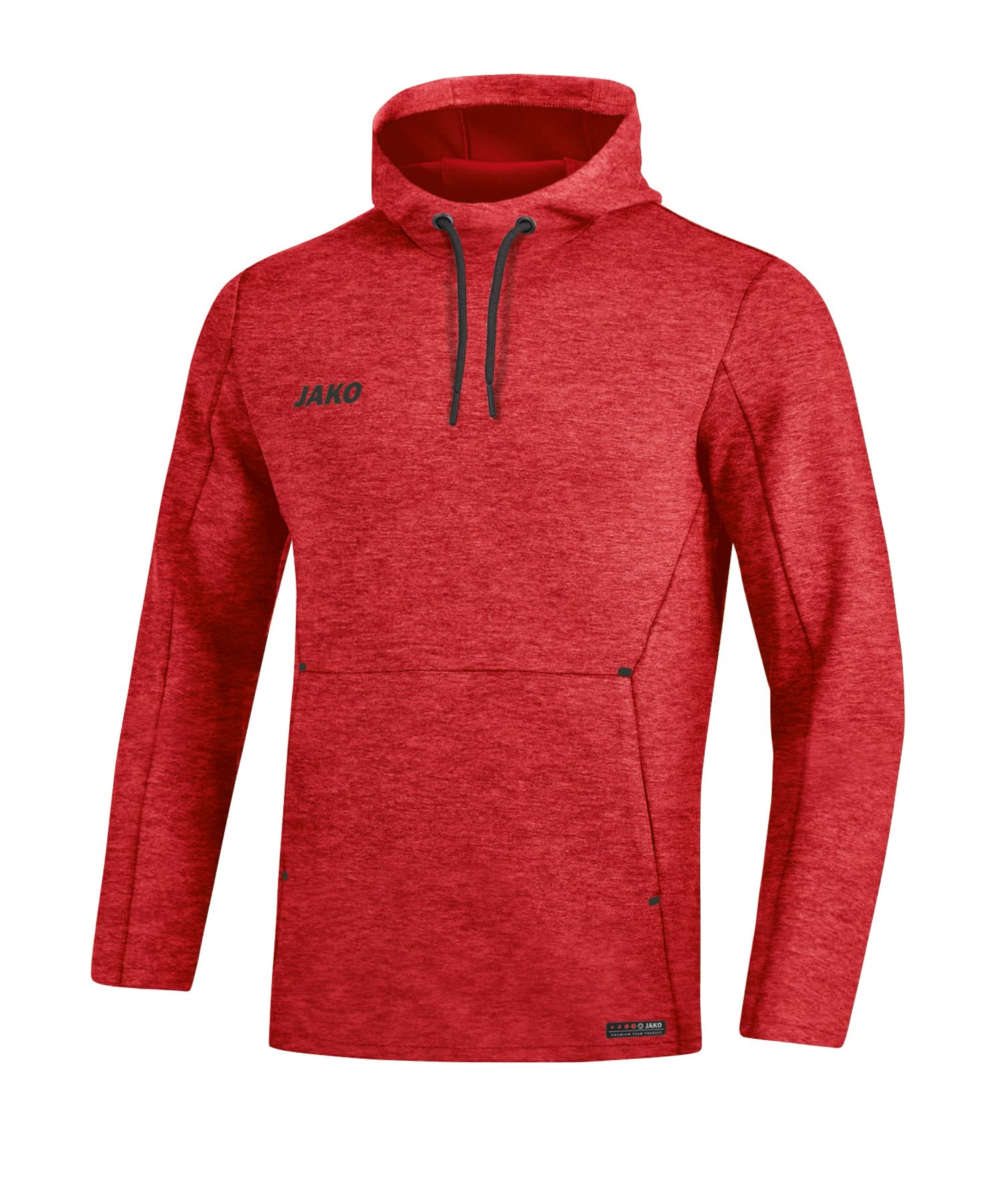 JAKO Premium Basics Women's Hooded Sweatshirt, womens, Women's hooded sweatshirt., 6729, Mottled red, 42