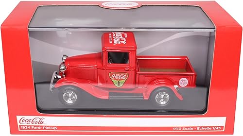 Miniatura 3 de Coca-Cola Diecast coleccionable | 1934 Ford Pick-Up 'Refresh Your Guests' | 1:43 Modelo a escala fundida a presión 443031 | Fundido a presión de