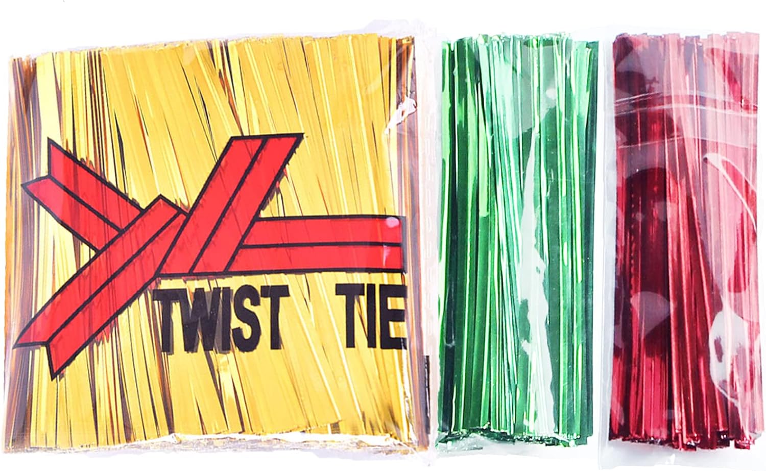 YOKELLMUX Twist Ties, 1000 Pcs Twist Ties for Bags, Bread