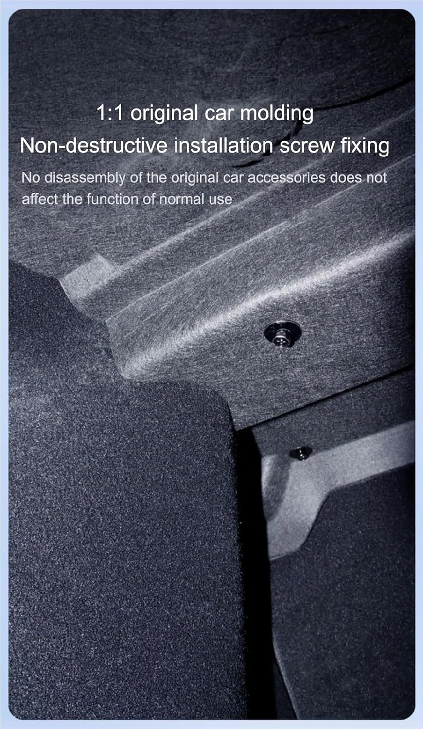 テスラモデル 3 ハイランド 2024 トランク蓋防音コットン遮音コットントランクサウンド防塵マットに対応(Without Spea