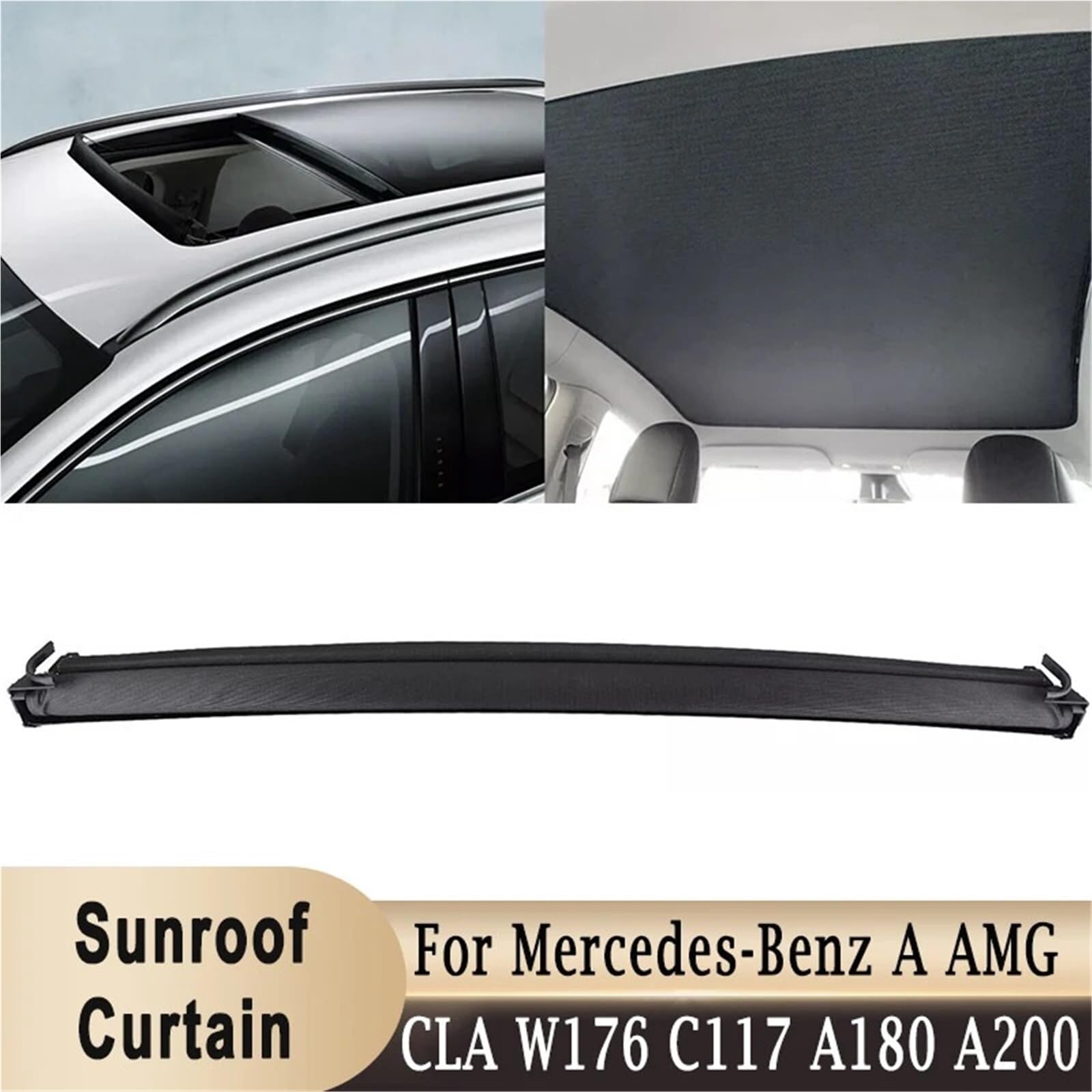 Osłonę bocznej żaluzji samochodu Panoramiczny dach, zasłona, osłona przeciwsłoneczna, pasuje do Mercedesa-Benz A AMG W176 CLA W117 A180 A200 2013-2018