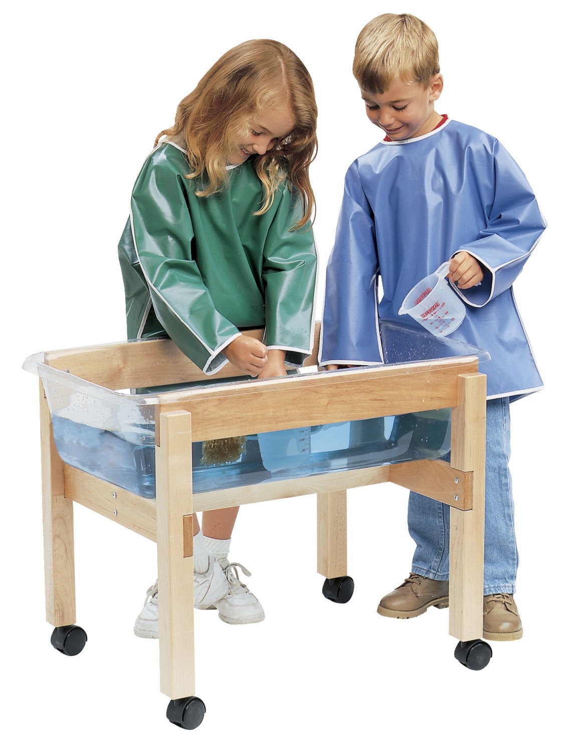 Childcraft Mobile Mini Sand and Water Table Without Cover, 30 x 19-1/4 x 22-3/16 Inches
