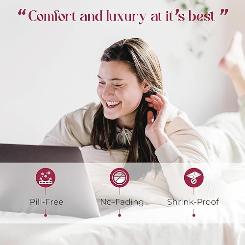 Miniatura 5 de Mayfair Linen Sábanas 100% de algodón egipcio, tamaño matrimonial, juego de sábanas de lujo de 1200 hilos de algodón egipcio tamaño matrimonial (4