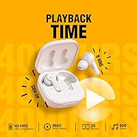 Vista 8 de QCY T13 Auriculares inalámbricos verdaderos Bluetooth 5.1 Auriculares con control táctil con estuche de carga Auriculares estéreo impermeables Blanco