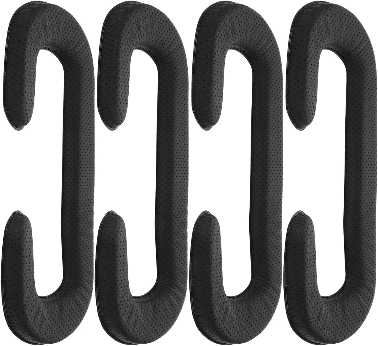Hemobllo Vr Face Cushion Cover Replacement Sponge Pad 4-Pack Compatible with HTC Vive Vr Headset Pu Leather Breathable Anti-Sweat Face Cushion for Comfortable Virtual Reality Gaming