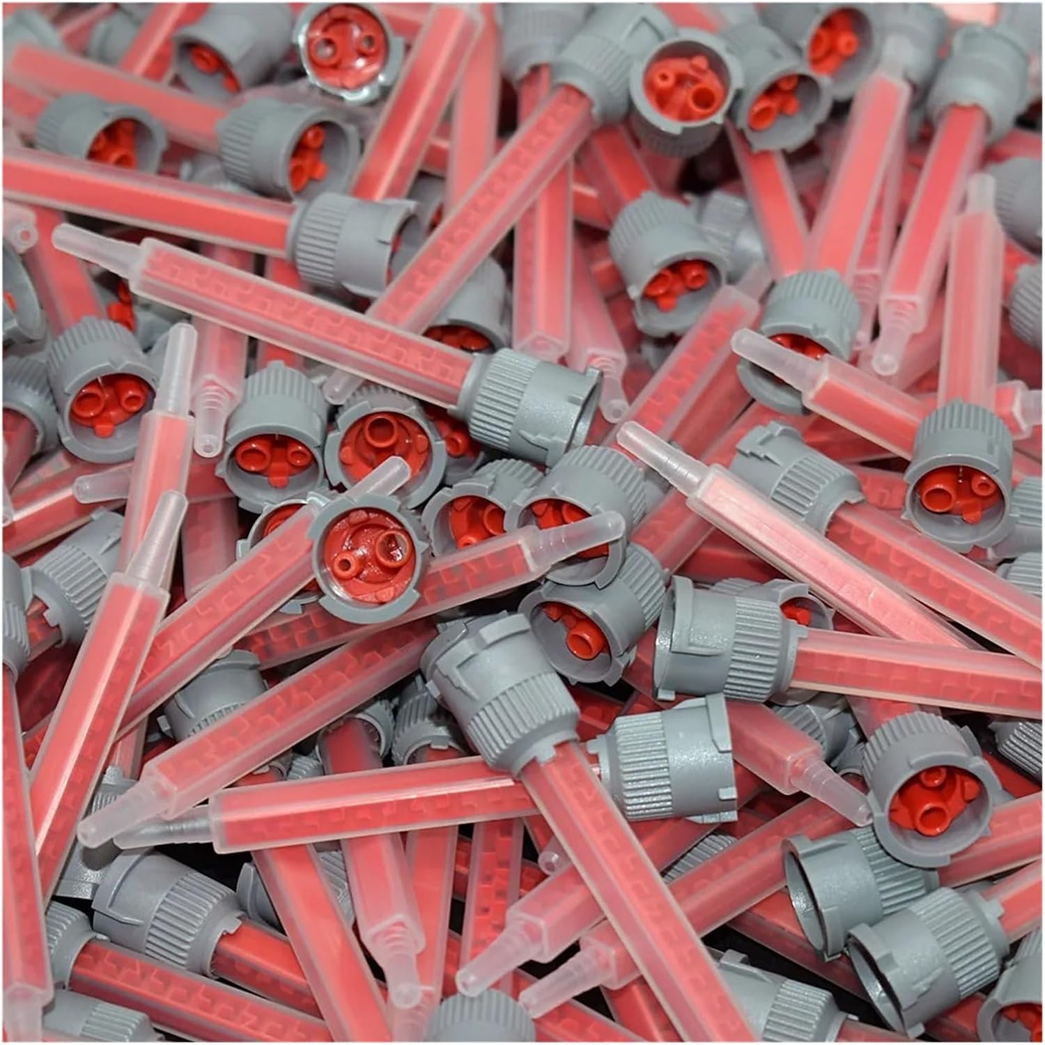 500pcs Static Mixing Nozzles AB Glue Mixed Tube 10:1 Epoxy Resin Adhesive Applicator Static Mixer 90mm Squares Mixing Nozzle Set