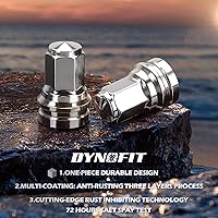 Vista 72 de Dynofit Tuercas de llanta de 0.472 in x 1.5 compatibles con Ford Lincoln, para fusión 2006-2019, Escape 2001-2019, enfoque 2012-2018, tuercas