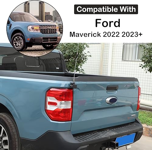 Miniatura 2 de Soporte de antena para portón trasero de automóvil compatible con Ford Maverick 2022 2023, portón trasero izquierdo, soporte de antena para portón