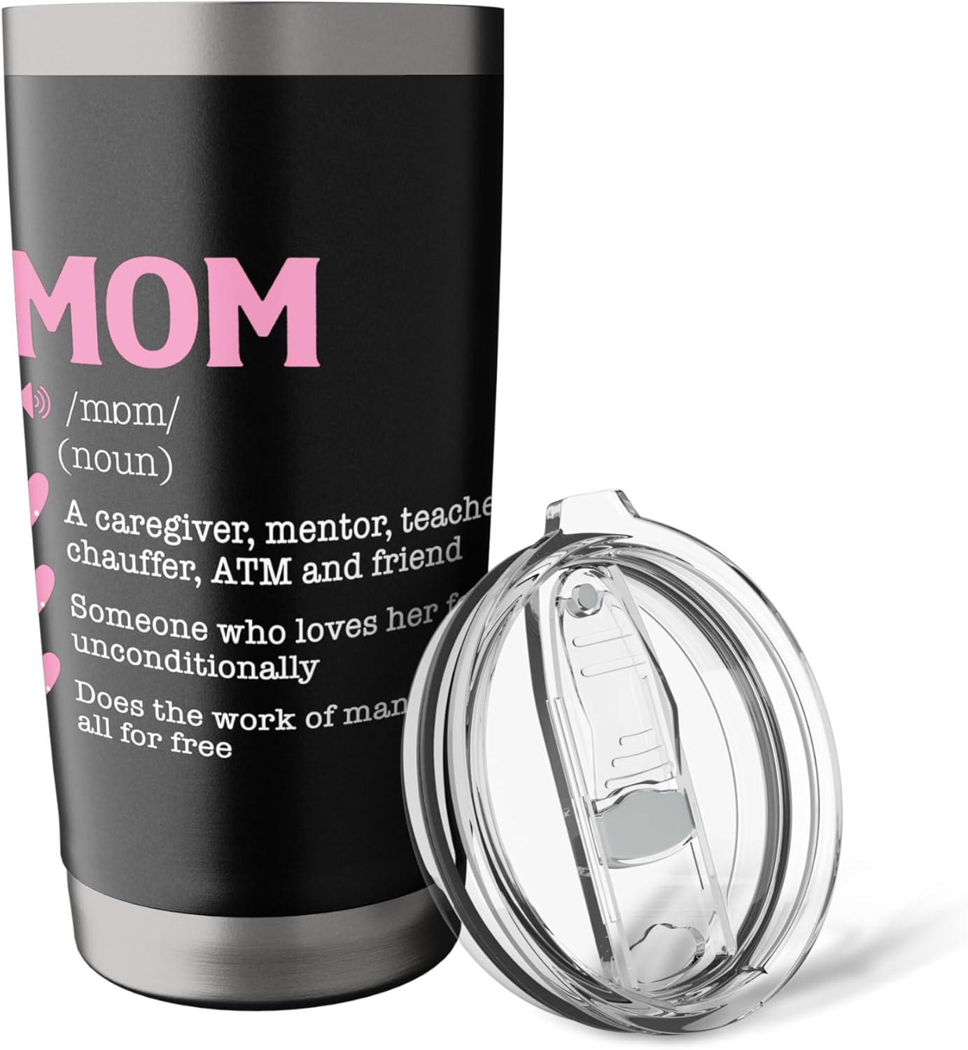 Mom Noun - Mother's Day Mommy Mama Grandma Motherhood Stainless Steel Insulated Tumbler - Image 5