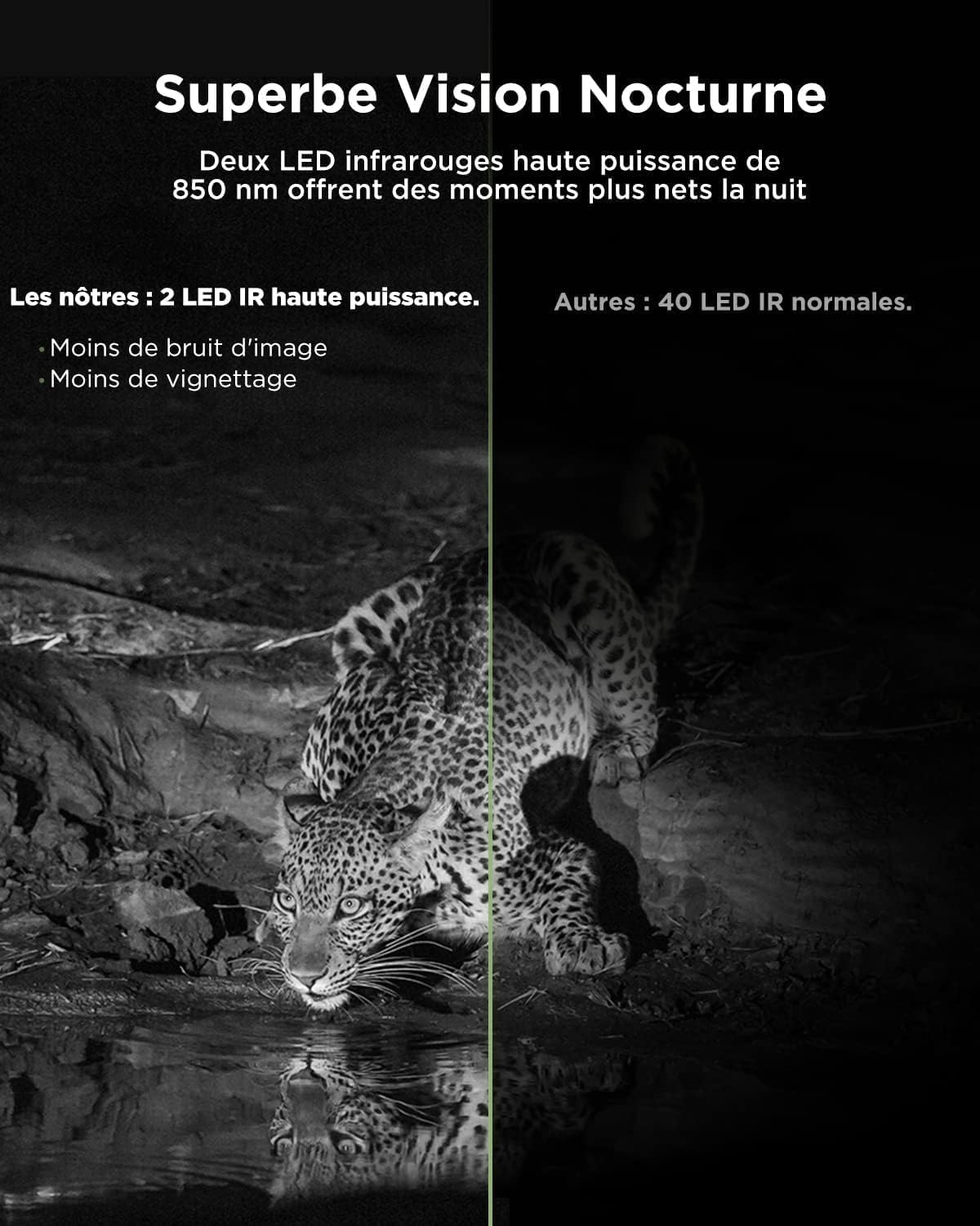 CEYOMUR Caméra de Chasse Solaire 4K 68MP 30fps, WiFi Camera de Chasse | 5200mAh Batterie Rechargeable, Carte Micro SD U3 32GB, Vision Nocturne HD, 0,1 Activée par Mouvement IP66 Étanche