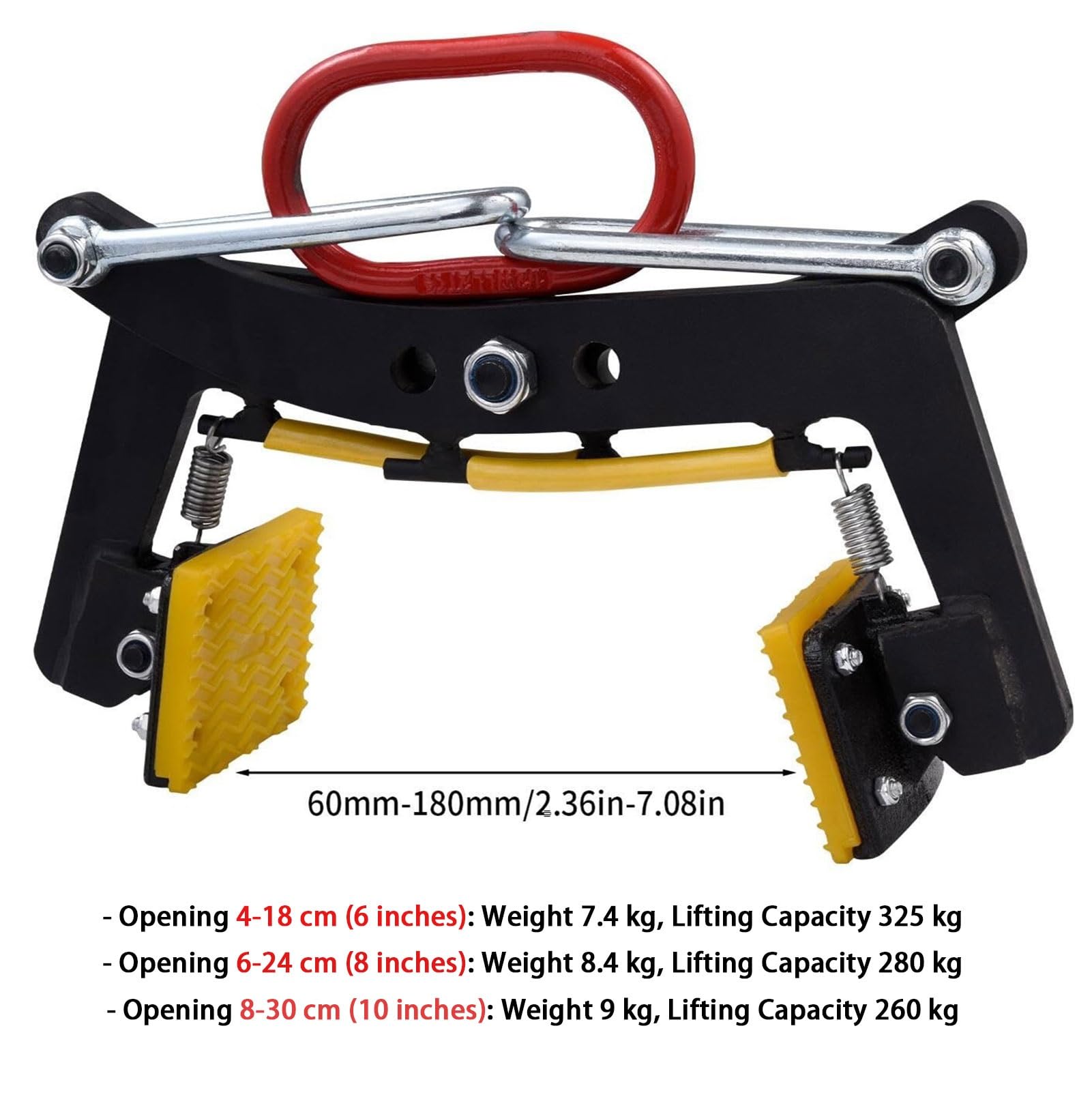 Abrazadera elevadora de Tijera Ajustable de Alta Resistencia para manipulación Segura de Piedra y Roca - Ideal para Trabajos de construcción y albañilería (Un Color - Ape