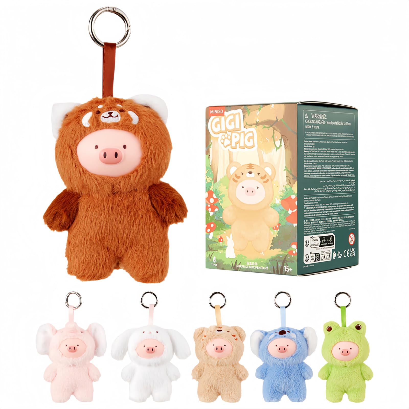 Amazon.com: MINISO Mini Family Gigi Plush Blind Box, 5.5 Inch