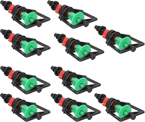 Miniatura 9 de Boquillas de refracción, 10 juegos giratorios tipo G de 360 grados, boquilla de pulverización de refracción para colgar riego para jardín de